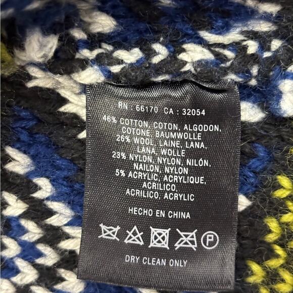 Anthropologie Sparrow Women's Black Full Zip Knit Sweater Wool Blend Size Medium - Picture 5 of 7